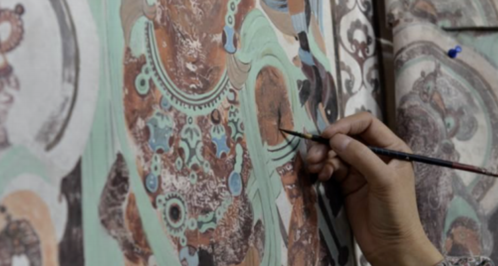 敦煌石粉彩绘技艺